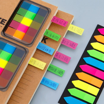 Gennemsigtige sticky notes